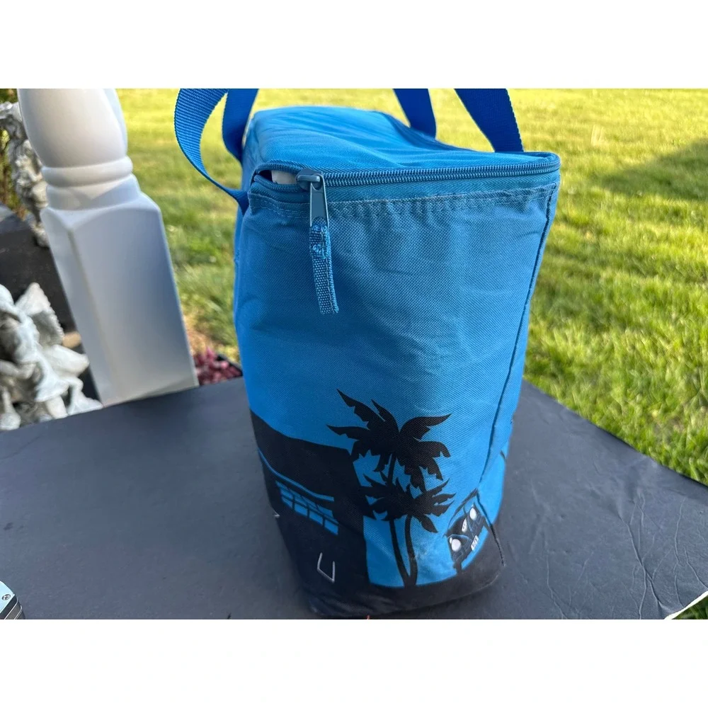 1stTrader Joes Insulated Grocery Bag Blue Pasadena 1967 Storefront Reusable Tote